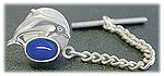 Matey Mrine Silver Dolphin Tai Tack Lapis-Lazuli Gem